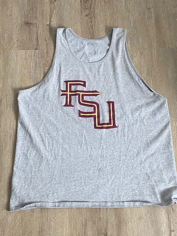 Florida State Seminoles FSU Champion Tank Top Size XL Gray Sleeveless Cover