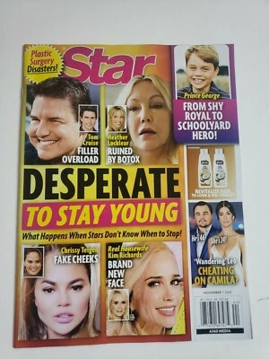 Star November 1, 2021 Magazine Tom Cruise - Heather Locklear - Prince George - Image 1 of 2
