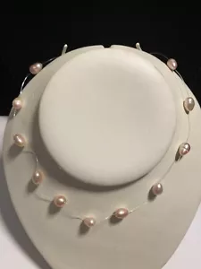 Collana di perle d'acqua dolce viola chiaro - Foto 1 di 4