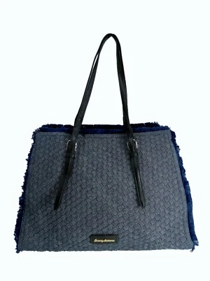New Jessica Simpson Satchel Bag Blue/Black Color W/Adjustable Handle Strap - Image 1 of 4