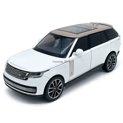 1:32 Land Rover Range Rover SV Model Car SUV Diecast Toy Cars 4 Doors Open White - Image 1 of 4