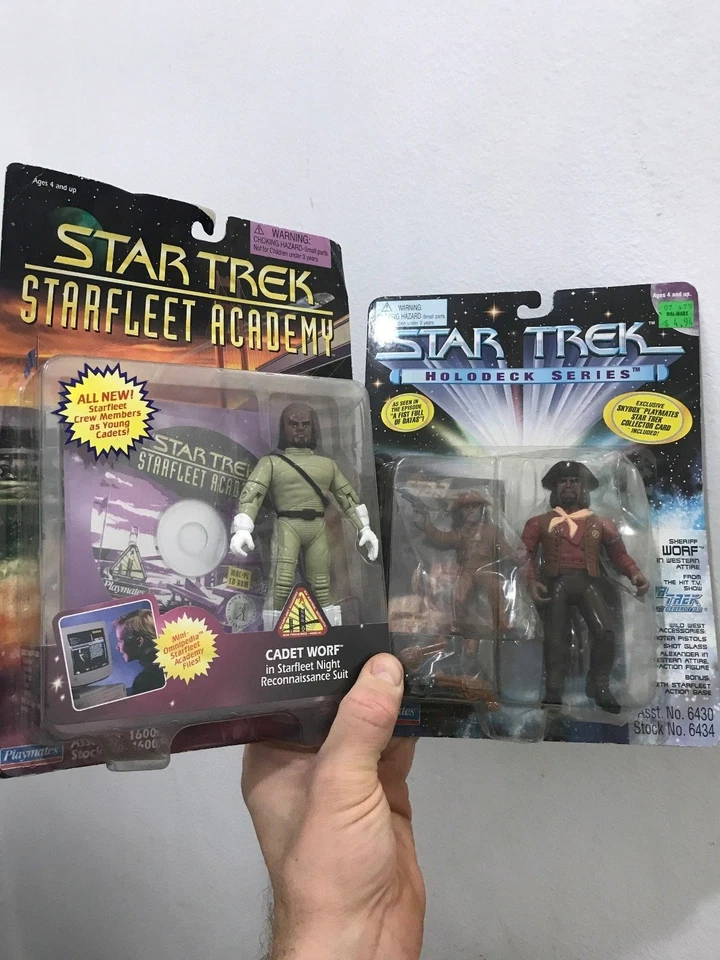 Cadet & Sheriff Worf Action Figures Star Trek - Image 1 of 4