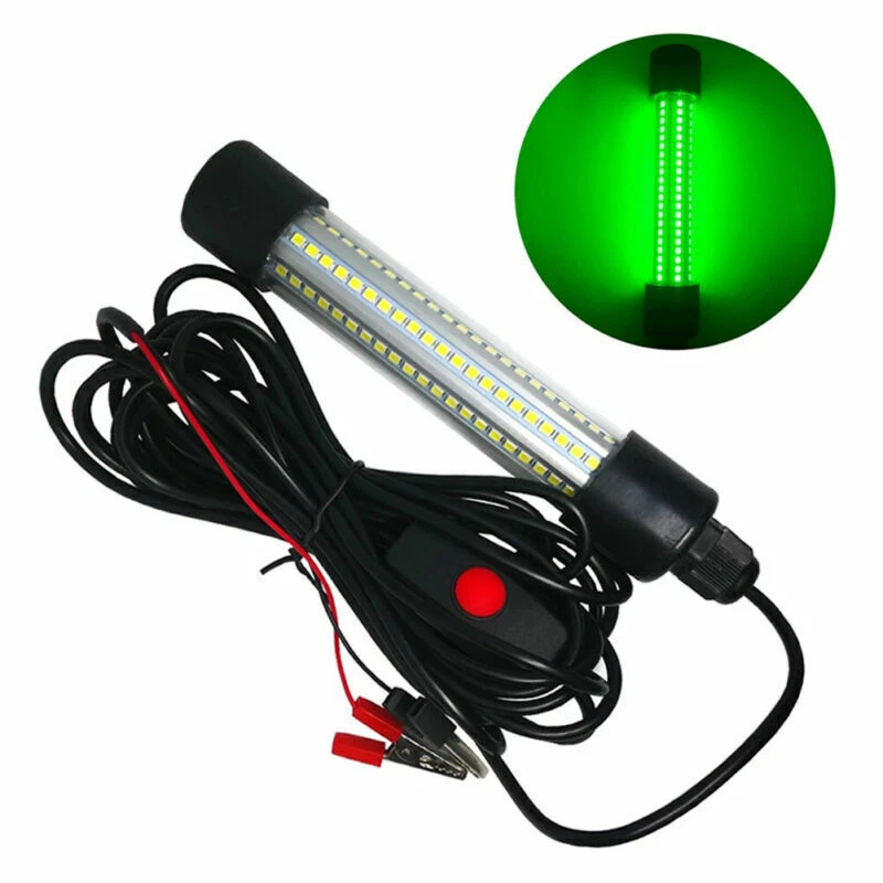 12V LED 120000Lumens GREEN UNDERWATER SUBMERSIBLE WATERPROOF NIGHT FISHING LIGHT - Image 1 of 4