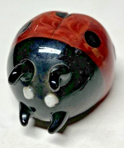 Glass Ladybug Pipe 3.5" x 3" Very Unique - Picture 1 of 12