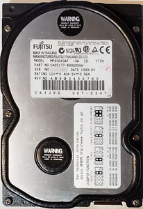 Fujitsu MPD3043AT 4.3GB 3.5" IDE/ATA-33 Hard Drive, CA05177-B99200UW, Refurb - Picture 1 of 2