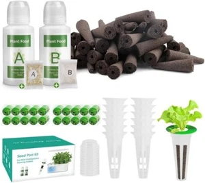 148 pcs Grow Anything Kit Hydroponic Accessories Seed Pods A&B Nutrient Refill - Picture 1 of 7