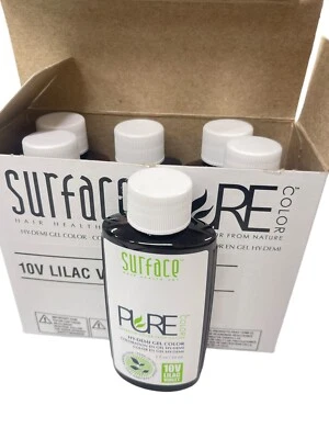 6件装(每2液体盎司)表面纯Hy-Dem凝胶染发剂10V淡紫色小提琴 — 第 1/2 张图片