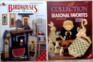 Faith Rollins Author - Decorative Art Books & Stencils - Lot of 6 Books - Imagen 1 de 6