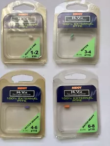 2 X MIDDY PTFE EXTERNAL BUSH MATCH FINE HIGH VIZ ALL SIZES NEW!!! - Picture 1 of 3