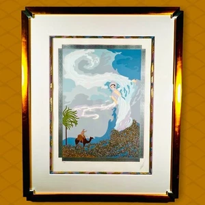 Erte "Sandstorm" original 1985 Silk Screen Serigraph, pencil signed - Picture 1 of 10