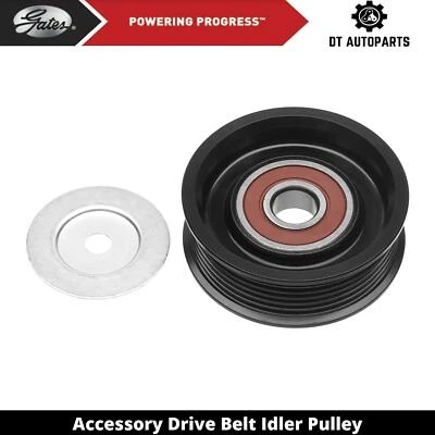 For 2004-2007 Peterbilt 378 Drive Belt Idler Pulley Air Conditioning Gates 2005 - Image 1 of 4