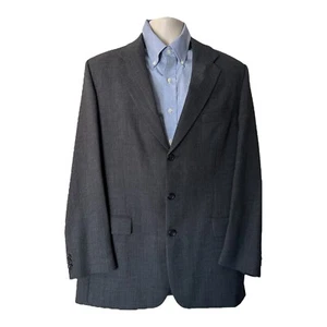 Bachrach Men's Gray Blazer Sport Coat Sz 44L 3 Button Wool - Picture 1 of 5