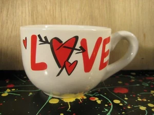 Love Heart Rounded Soup, Coffee, or Tea Mug - Picture 1 of 4