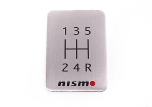 Nismo 5 Speed Shift Badge Nismo Gear Shift Pattern SKYLINE GTR R32 R33 SILVIA :) - Afbeelding 1 van 1