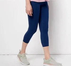 Legging corto redefinido Zuda Regular Flex azul marino XSP. NUEVO - Imagen 1 de 9