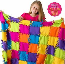 Quilt Making Kids Make Your Own Jumbo Pillow Fringe Purse & Fleece Quilt Create
