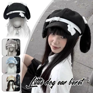 Women's Kawaii Hat Sweet Style Fashion Cap Dog Eared Cap Subculture Beret Cute - Picture 1 of 20