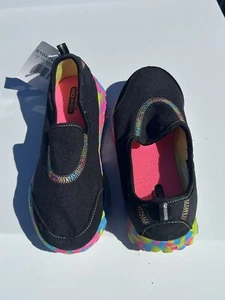 Skechers Go Walk Neon Flexible Lightweight 5C Schwarz Mädchen Gr. 2 Jugend - Bild 1 von 4