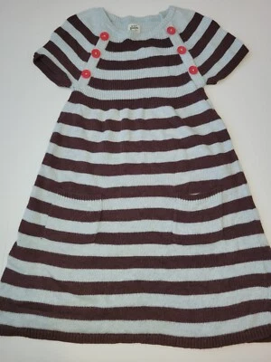 Vestido Suéter Mini Boden Rayas Talla 11-12 Cachemir Angora Mezcla Foto 1 de 4