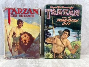 Tarzan Hardback Books-"Tarzan The Untamed"1920 / Tarzan Forbidden City"1952 - Picture 1 of 7