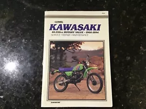 KAWASAKI 80 to 350cc SINGLE CYLINDER ROTARY VALVE 1966 to 1994 MANUAL BY CLYMER - Picture 1 of 8