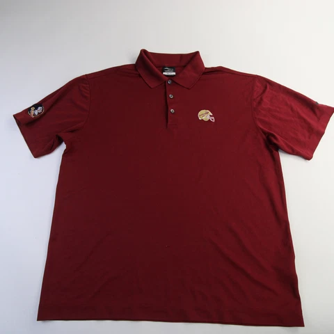 Florida State Seminoles Nike Golf Dri-Fit Polo Men's Burgundy Used Cover