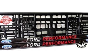 2x car number plate frame surround holder gel dome Ford Performance *Authentic* - Picture 1 of 3