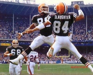 Webster Slaughter & Reggie Langhorne Cleveland Browns Players 8 x 10 Photo - Picture 1 of 1