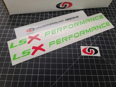 Calcomanías de rendimiento LSX (2 paquetes) pegatinas para capó de motor de carreras LS1 LS6 LS2 LS3 LS7 LSX Foto 1 de 2