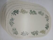 Vintage Corelle Coordinates 4pc Set Thymeless Herbs Reversible Placemats Dining