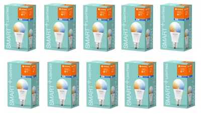 10x LEDVANCE SMARTE LED Lampe E27 Bluetooth 9W=60W tunable white dim EEK:F (A-G) - Bild 1 von 4