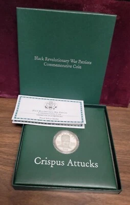 1998 S Black Revolutionary War Patriots Comm. Proof Silver Dollar   Coin & Stamp - Image 1 of 4