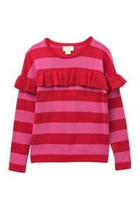 Girl's Metallic Knit Sweater - lollipop red/bouga - NWT $68 - size 10 - Picture 1 of 1