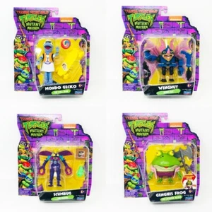 Lot 4 TMNT Mutant Mayhem MONDO GECKO WINGNUT SCUMBAG GENGHIS FROG Action Figures - Picture 1 of 15