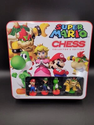 Super Mario Chess Collectors Edition Tin Box 2009 Nintendo USAOPOLY SEALED - Image 1 of 4