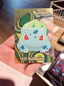 Bulbasaur #01 2000 Topps Pokémon TV Animation Edition Clear Card PC2 - RARE LMP - Picture 1 of 4