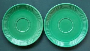 FIESTA WARE GREEN TEA CUP SAUCER PLATE 6 Inch VINTAGE - Picture 1 of 3