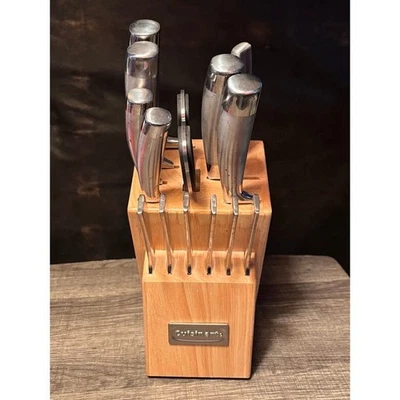Cuisinart 15 件套刀套装带木块磨刀器德国不锈钢 — 第 1/4 张图片
