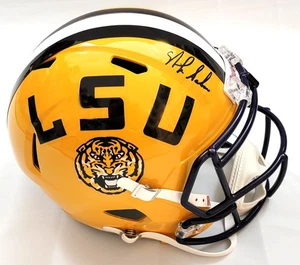 Von Nick Saban signierter LSU Tigers Riddell Replik Helm Beckett Zeuge - Bild 1 von 1