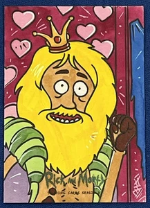 Rick & Morty Cryptozoic Season 3 Sketch Card Ulisses Gabriel 1/1 Froopyland - Picture 1 of 5