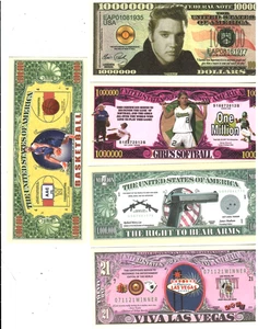5 FOR 1"MILLION DOLLAR" (5 FOR 1 MONEY) (ASSORTED) "MILLION DOLLAR" (5 FOR 1) - Picture 1 of 2