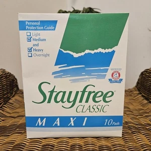 Vintage Stayfree Classic Maxi Pads TV Movie Prop 1993 New Old Stock - Picture 1 of 11