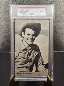 1959 NU CARD WESTERNS #5 DON MURRAY Rara PSA 8 NM- MINT( POP 1)-Solo 1 PSA 10 - Foto 1 di 2