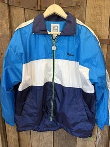 Vintage Wilson’s Lined Full Zip Blue 2 Piece Tracksuit Set Large - Picture 1 of 10