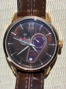 Reloj Automático ORIENT MODEID Marrón Esqueleto Trasero Excelente Estado - Imagen 1 de 11