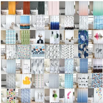 MSV Duschvorhang 180x200cm Anti Schimmel Textil Badewannenvorhang Wannenvorhang - Bild 1 von 3