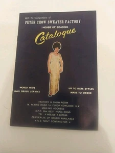 Peter Chow Sweater Factory vintage catalog U.S. Navy contractor Hong Kong - Picture 1 of 18