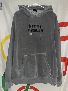 Harley Davidson Hoodie groß bestickt Motorräder Biker Y2K Vintage - Bild 1 von 8