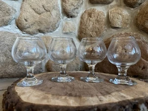4er Set Di Amore geätzte Brandy Schnapsglas 4" klare Stielgläser Kelche - Bild 1 von 7