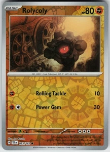 Pokemon Rolycoly 093/162 SV05: Temporal Forces NM Reverse Holo card - Picture 1 of 2